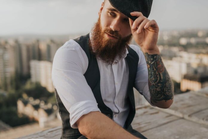 hipster in vintage clothing