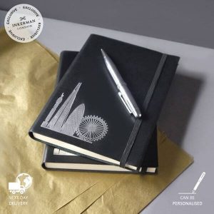 The Best Luxury Gift Ideas for Women 10 London City Skyline Recycled Leather A5 Notebook