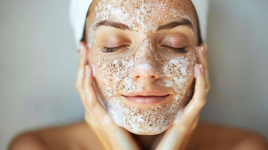 exfoliating skin with natural ingrediants