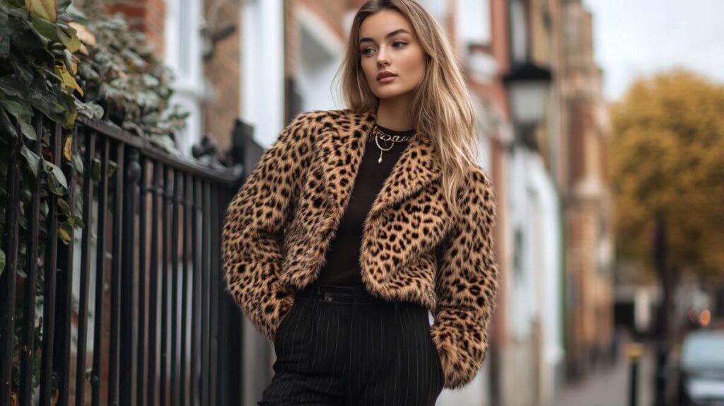 leopard print jacker