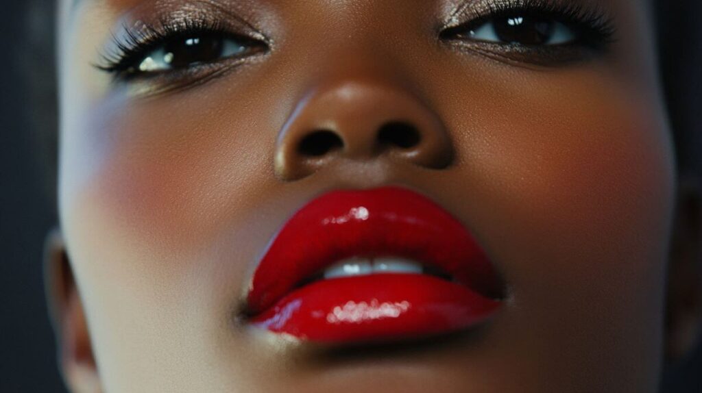 Adding Glamour To Your Everyday Style 2 A bold red lip paired with soft eyeliner